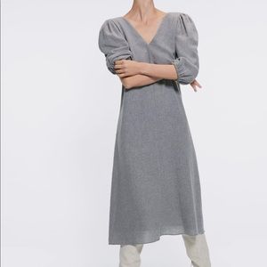 Zara Wool Midi Dress NWT